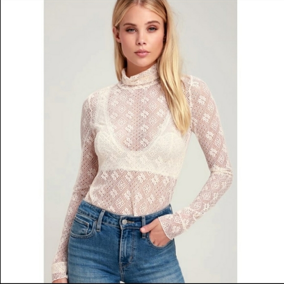 NWT! Lace Free People Top - Picture 1 of 6